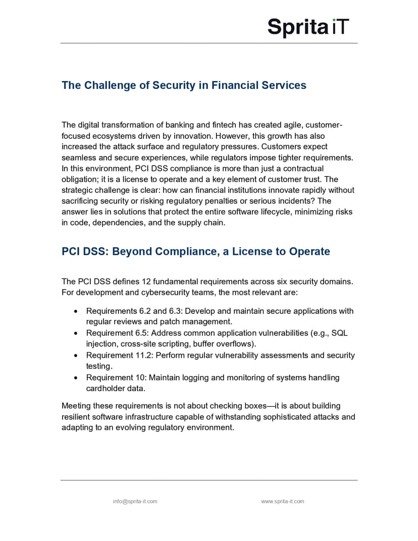 Cover of Executive Whitepaper — PCI DSS